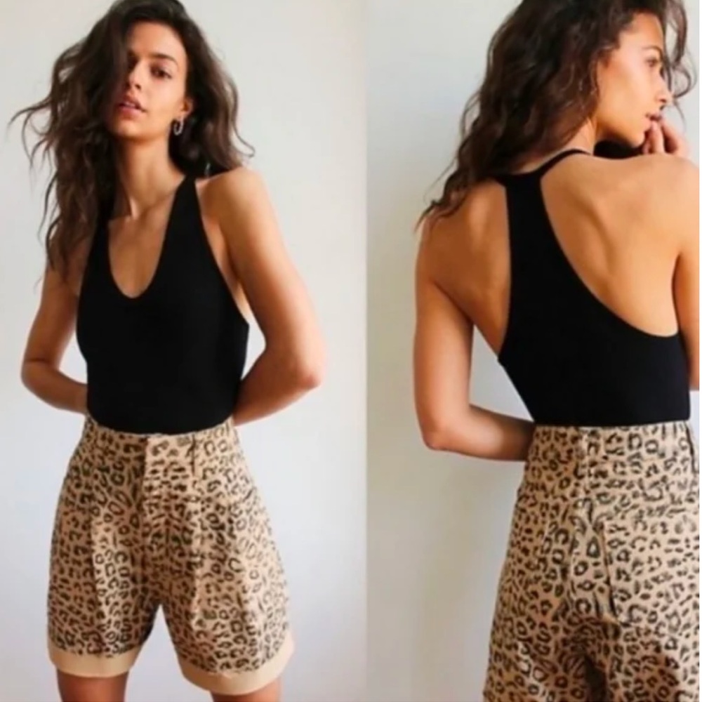 Women’s NWT Free People High-Waisted Cheetah Shorts, size 26